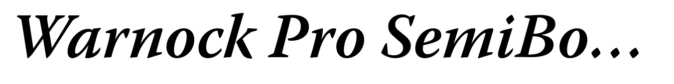 Warnock Pro SemiBold Italic
